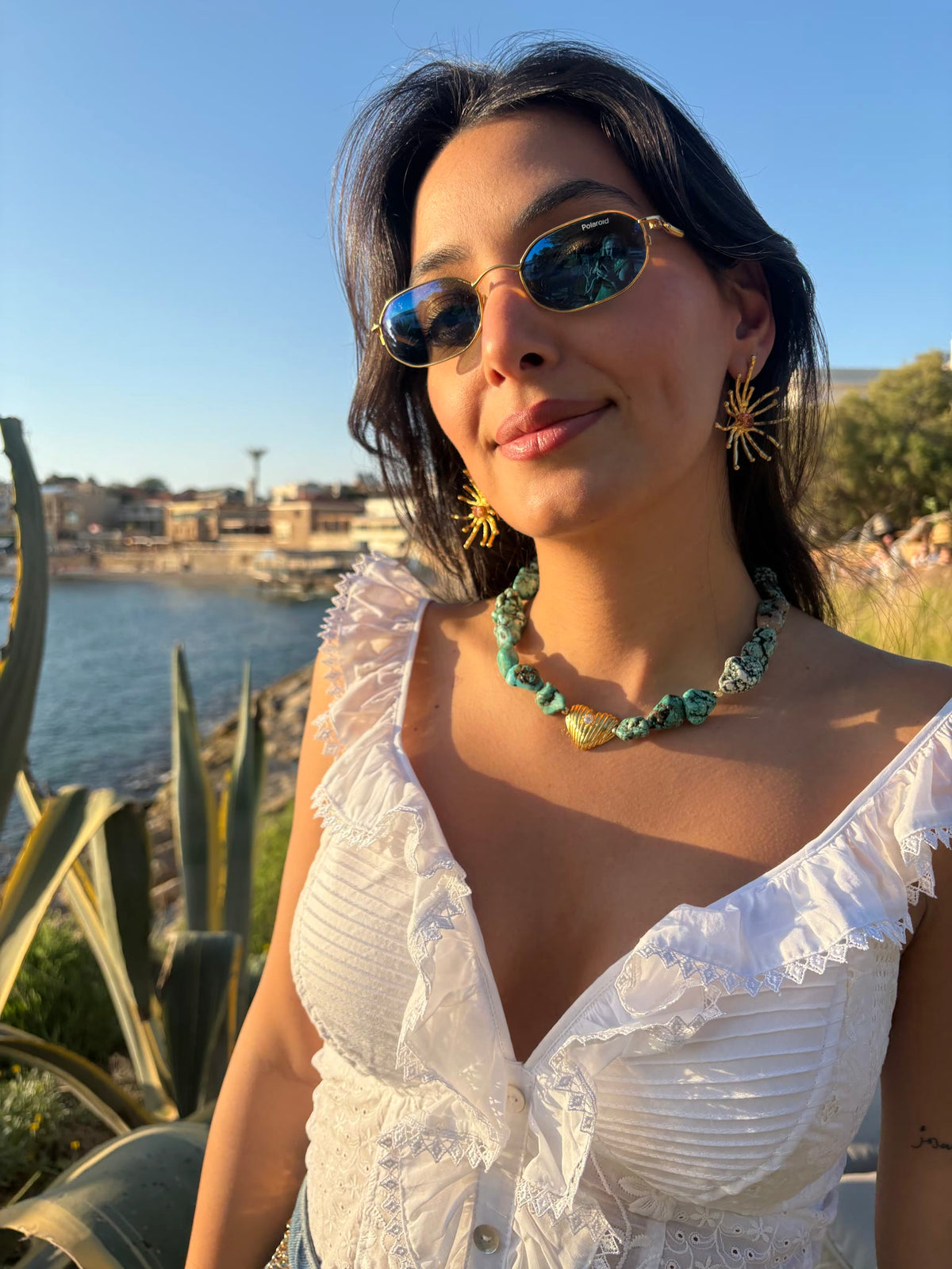 Aquaheart necklace, detail