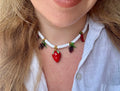 Salade de Fruits necklace with glass fruit charms